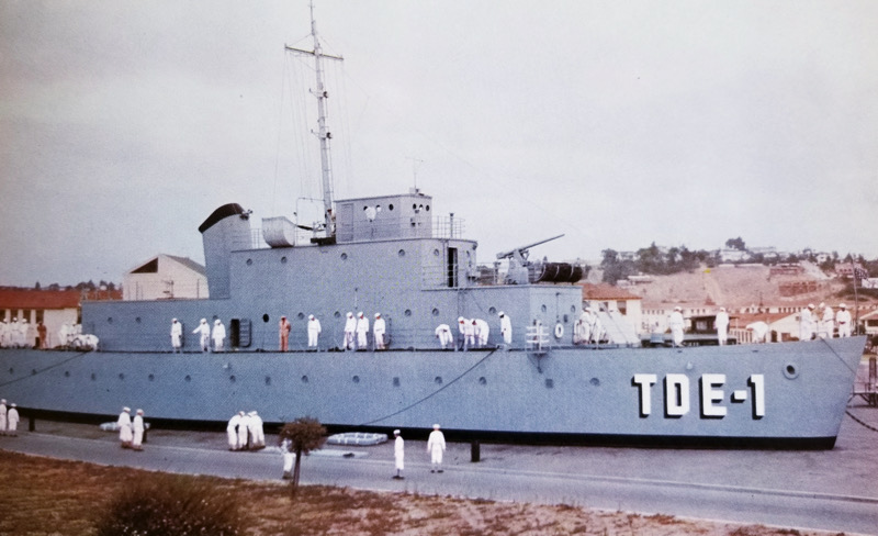 USS Recruit, the model training ship used to teach basic naval procedure